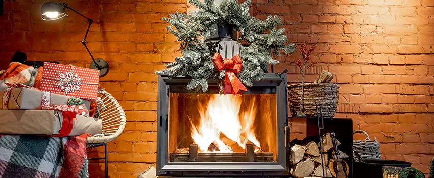 Travis Industries Linear Gas Fireplace Installation in Bellmore, New York