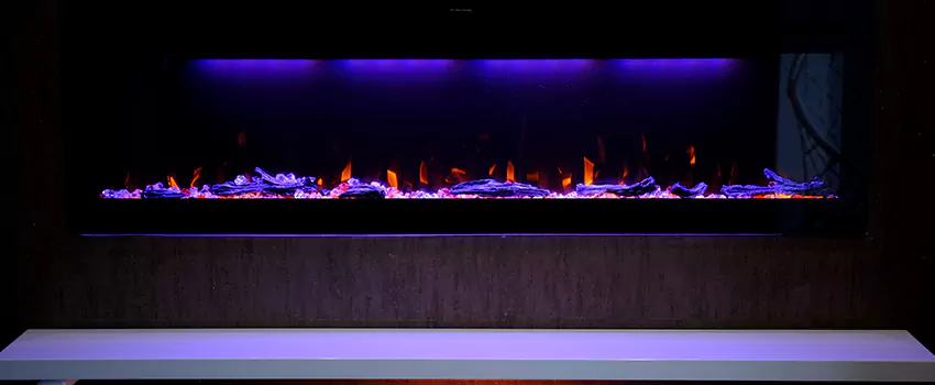 Dynamic Flame Color Fireplace Installation in Bellmore, NY